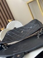CHANEL 25S SHOULDER BAG 40 IN BLACK CAVIAR WITH SILVER HARDWARE - Image 14