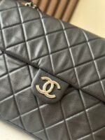 CHANEL 25S SHOULDER BAG 40 IN BLACK CAVIAR WITH SILVER HARDWARE - Image 13