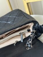 CHANEL 25S SHOULDER BAG 40 IN BLACK CAVIAR WITH SILVER HARDWARE - Image 8