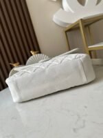CHANEL 25S SHOULDER BAG 34 IN WHITE CAVIAR WITH SILVER HARDWARE - Image 2