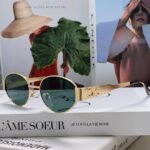 TRIOMPHE SUNGLASSES 548596 IN METAL BLACK LENSES