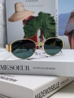 TRIOMPHE SUNGLASSES 548596 IN METAL BLACK LENSES - Image 4