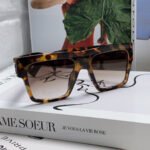 RUNWAY SQUARE SUNGLASSES 513009 IN HAVANA ACETATE - Image 3