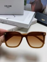 TRIOMPHE SUNGLASSES 552774 IN CARAMEL ACETATE TEXT LOGO - Image 3