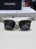 SQUARE SUNGLASSES 632885 IN WHITE ACETATE - Image 15
