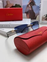 C DE RECTANGULAR FRAME SUNGLASSES 518454 IN METAL - Image 18