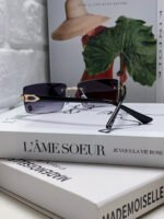 C DE RECTANGULAR FRAME SUNGLASSES 518454 IN METAL - Image 6