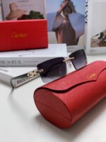 C DE RECTANGULAR FRAME SUNGLASSES 518454 IN METAL - Image 19