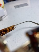 LOGO SUNGLASSES 560865 IN HAVANA ACETATE GOLD METAL BROWN LENS - Image 7