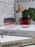 FIRST CRYSTAL SQUARE FRAME SUNGLASSES FE4082US IN METAL - Image 26