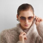 FIRST CRYSTAL SQUARE FRAME SUNGLASSES FE4082US IN METAL - Image 15