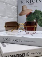 FIRST CRYSTAL SQUARE FRAME SUNGLASSES FE4082US IN METAL - Image 11