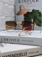FIRST CRYSTAL SQUARE FRAME SUNGLASSES FE4082US IN METAL - Image 23