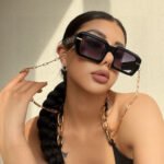 C DE SQUARE FRAME SUNGLASSES 522656 IN METAL AND WOODEN - Image 27