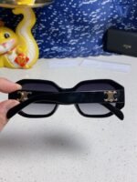 TRIOMPHE SQUARE SUNGLASS  566743 IN BLACK ACETATE GRADIENT SMOKE LENSES - Image 16
