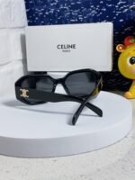 TRIOMPHE SQUARE SUNGLASS 566744 IN BLACK ACETATE - Image 3