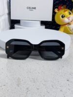 TRIOMPHE SQUARE SUNGLASS 566744 IN BLACK ACETATE - Image 6