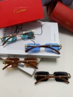 CRYSTAL STUDDED C DE RECTANGULAR FRAME SUNGLASSES 533159 IN METAL - Image 31