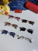 SIGNATURE C DE RECTANGULAR FRAME SUNGLASSES 533233 IN METAL - Image 13
