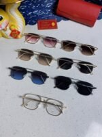 PREMIÈRE SQUARE FRAME SUNGLASSES 533240 IN METAL - Image 16