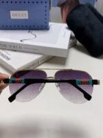 AVIATOR FRAME SUNGLASSES 570223 IN METAL - Image 11