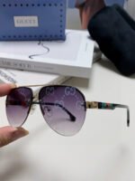 AVIATOR FRAME SUNGLASSES 570223 IN METAL - Image 46