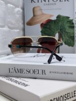 AVIATOR FRAME SUNGLASSES 570223 IN METAL - Image 8