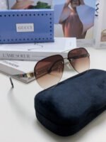 AVIATOR FRAME SUNGLASSES 570223 IN METAL - Image 49