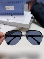 AVIATOR FRAME SUNGLASSES 570223 IN METAL - Image 6
