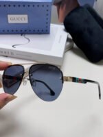 AVIATOR FRAME SUNGLASSES 570223 IN METAL - Image 13