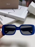 MONTAIGNE SUNGLASS 571595 IN BLUE ACETATE TEXT LOGO - Image 19
