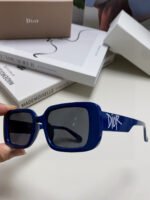 MONTAIGNE SUNGLASS 571595 IN BLUE ACETATE TEXT LOGO - Image 21