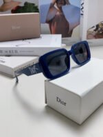 MONTAIGNE SUNGLASS 571595 IN BLUE ACETATE TEXT LOGO - Image 16