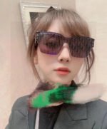 OBLIQUE SUNGLASS 571598 IN BLACK ACETATE - Image 18