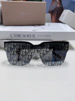 OBLIQUE SUNGLASS 571598 IN BLACK ACETATE - Image 11