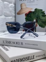TRIOMPHE SUNGLASSES 573249 IN NAVY BLUE ACETATE METAL LOGO - Image 2