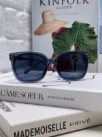 TRIOMPHE SUNGLASSES 573249 IN NAVY BLUE ACETATE METAL LOGO - Image 4