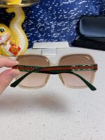 SQUARE FRAME SUNGLASSES 573309 IN ACETATE EMBOSSED LOGO - Image 17