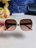 SQUARE FRAME SUNGLASSES 573309 IN ACETATE EMBOSSED LOGO - Image 37