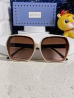 SQUARE FRAME SUNGLASSES 573309 IN ACETATE EMBOSSED LOGO - Image 48