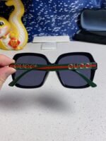 SQUARE FRAME SUNGLASSES 573309 IN ACETATE EMBOSSED LOGO - Image 16