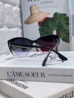 GLIMPSE SUNGLASSES 576813 IN BLACK AND CLEAR ACETATE - Image 7