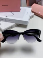 GLIMPSE SUNGLASSES 576813 IN BLACK AND CLEAR ACETATE - Image 8