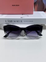 GLIMPSE SUNGLASSES 576813 IN BLACK AND CLEAR ACETATE - Image 12