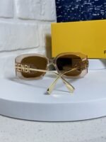 OVERSIZES FF DIAMONDS SQUARE SUNGLASSES 551639 IN ACETATE - Image 25