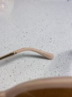 OVAL SUNGLASSES 640341 IN NUDE ACETATE METAL FRAME - Image 19
