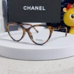 CAT EYE SUNGLASSES CH3393 IN HAVANA ACETATE CLEAR LENSES