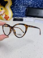 CAT EYE SUNGLASSES CH3393 IN HAVANA ACETATE CLEAR LENSES - Image 2