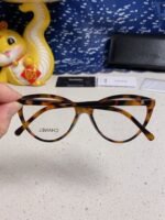 CAT EYE SUNGLASSES CH3393 IN HAVANA ACETATE CLEAR LENSES - Image 15