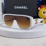 SQUARE SUNGLASSES CH5495 IN WHITE ACETATE BROWN LENSES - Image 10
